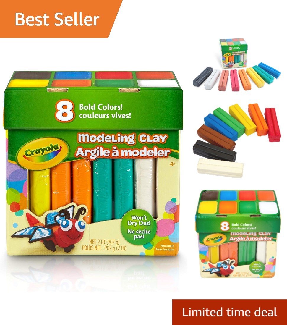 Modeling Clay for Kids 2lb Assorted Bright Colors Great Gift
