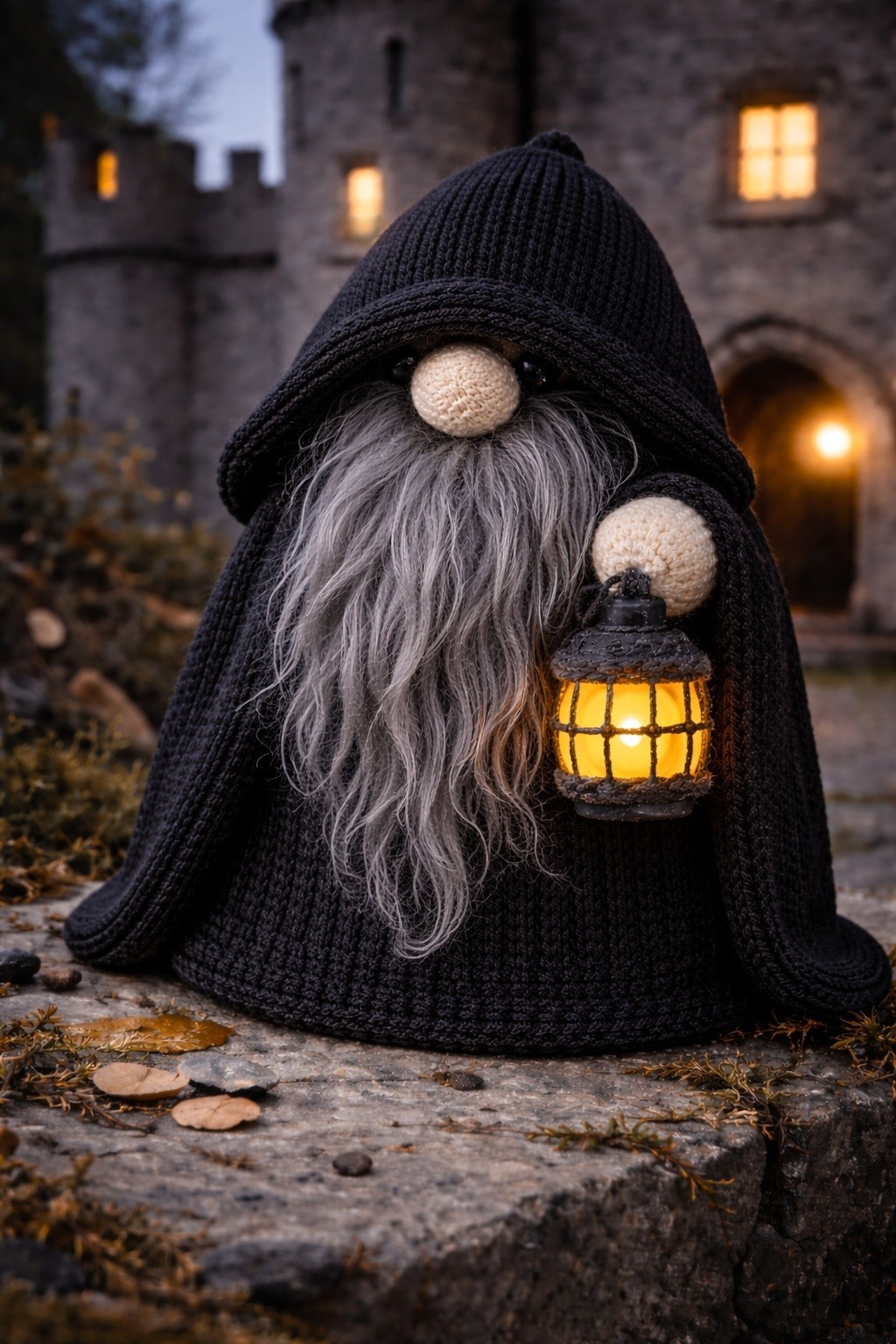 Knitting Knitted Pattern Only The Traitors Gonk Gnome Decoration 23cm Tall