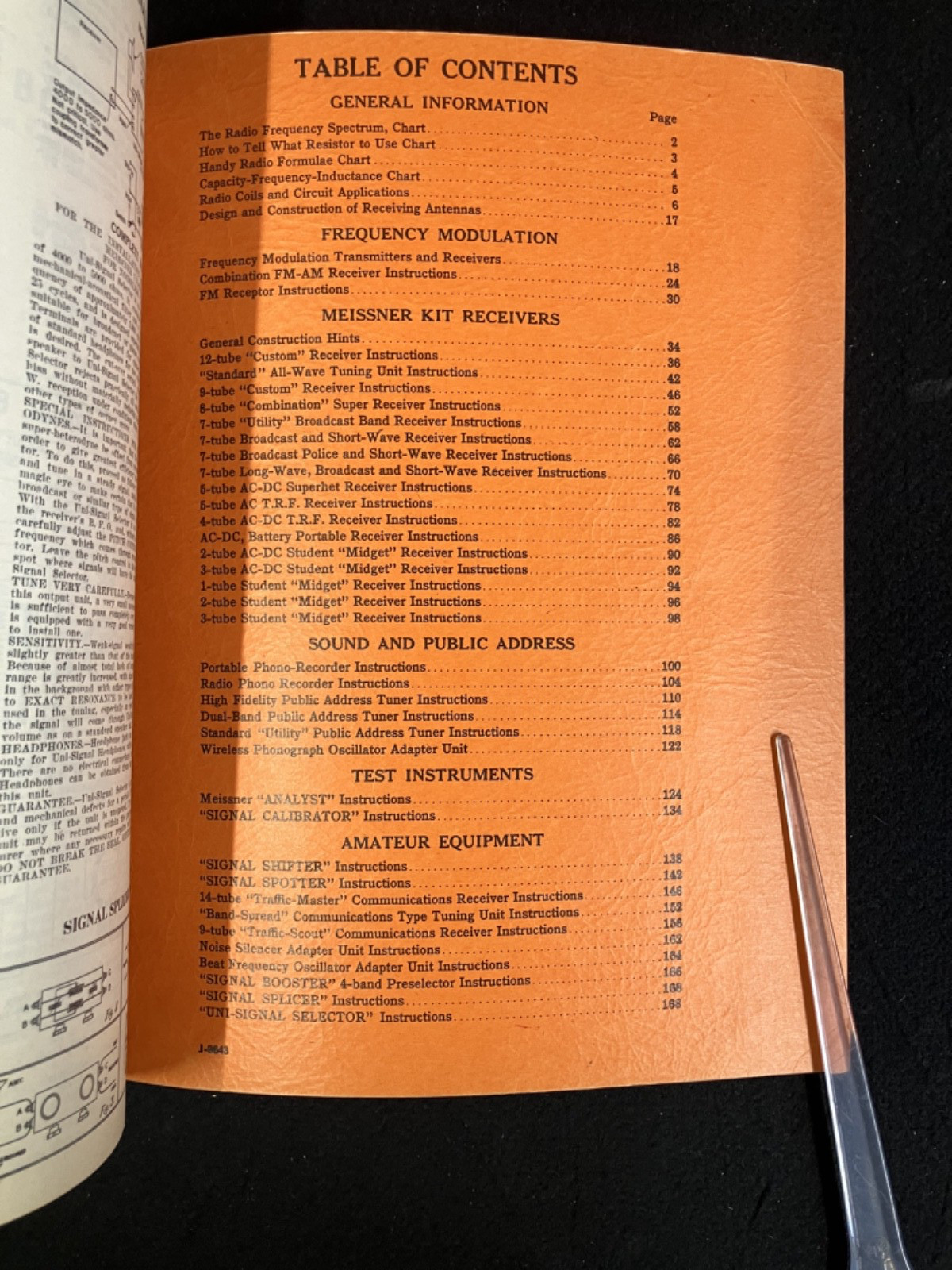 1943 MEISSNER "HOW TO BUILD" INSTRUCTION MANUAL, ELECTRONICS, VGC