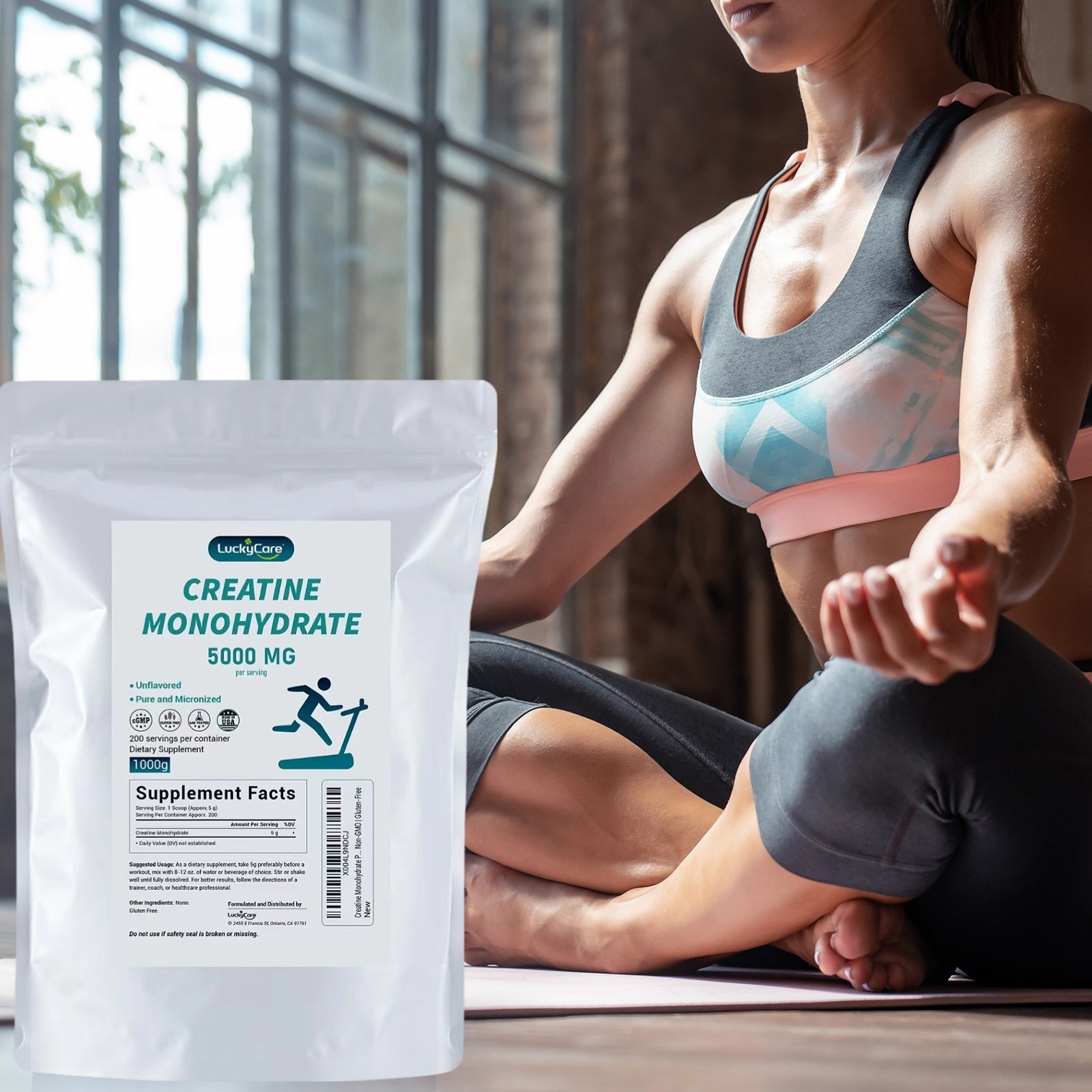 2.2lbs Pure Creatine Monohydrate Powder, Micronized Creatine Powder, Unflavored