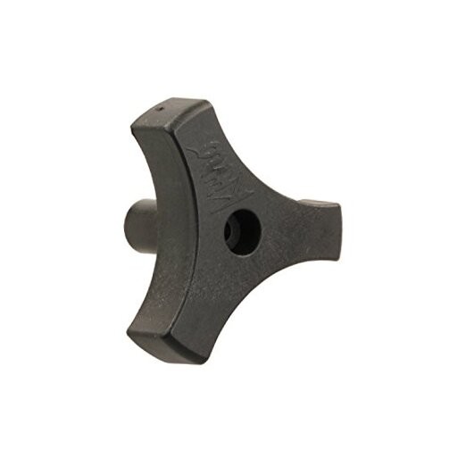 JR Products 20195 Tri-Lug Window Knob - 13/16" 13/16 Inch Black