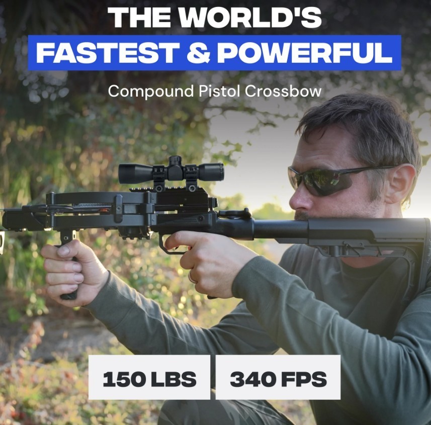 BALLISTA BAT REVERSE L-Stock Hunting Crossbow Bundle