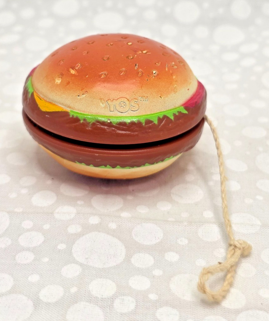Vintage 1980s Burger Cheeseburger The radical Yo-Yo Gunther Spectra star. YOS