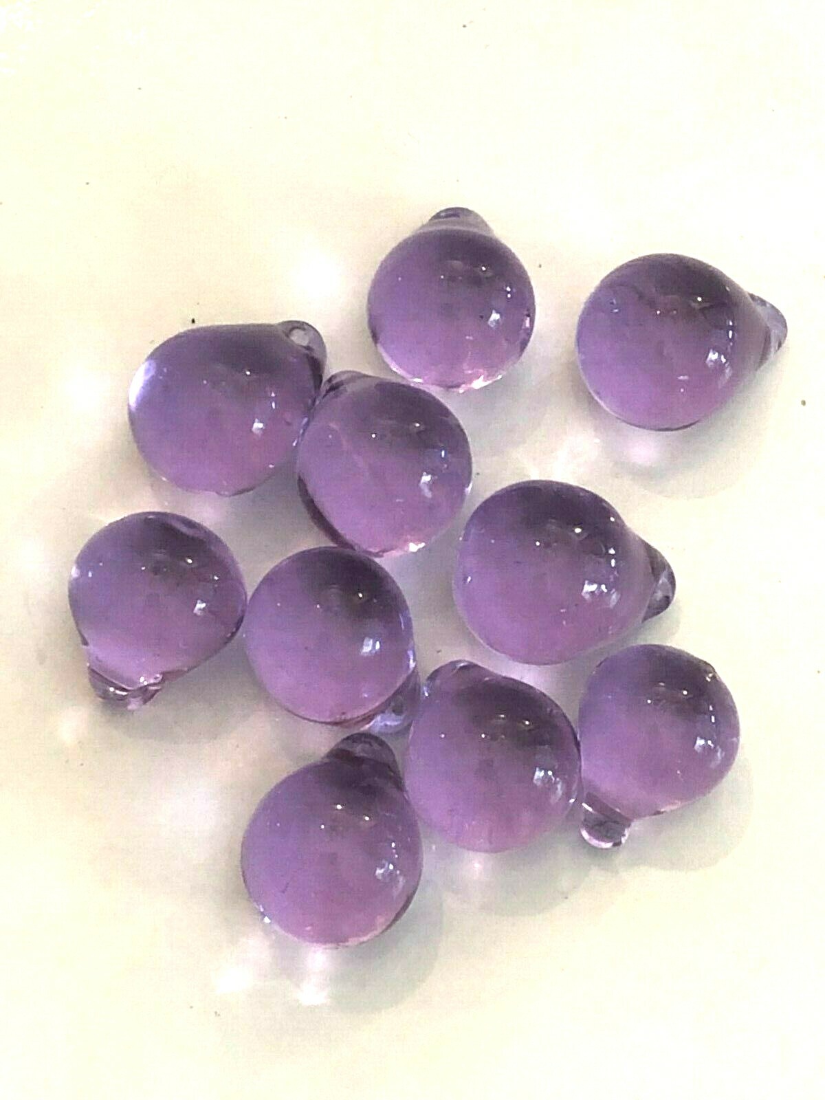 LOT OF 5 New Lavender 20mm  ( 13/16" ) Grape Tear drops Prisms suncatcher part