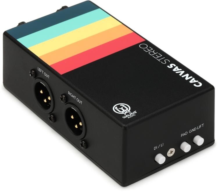 Walrus Audio Canvas Stereo Direct Injection Box Passive Stereo Direct Box - New