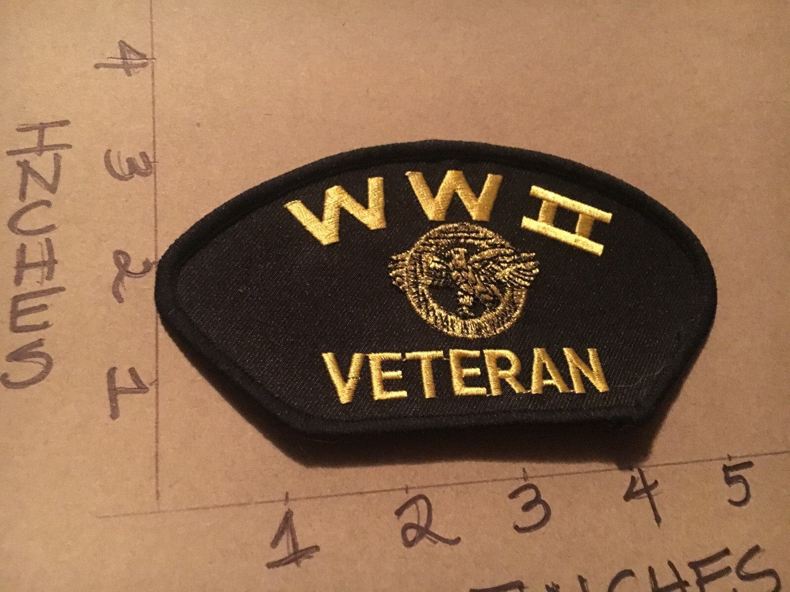 WW2 Veteran with Ruptured Duck Discharge logo Hat Patch 4/25/25 modern