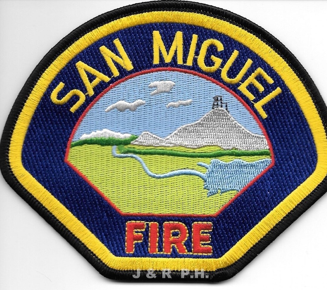 San Miguel  Fire, California  (5" x 4" size) fire patch