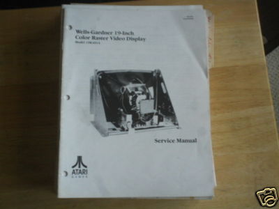 ATARI WELLS 19'' 19K4914  tm-283  MONITOR MANUAL