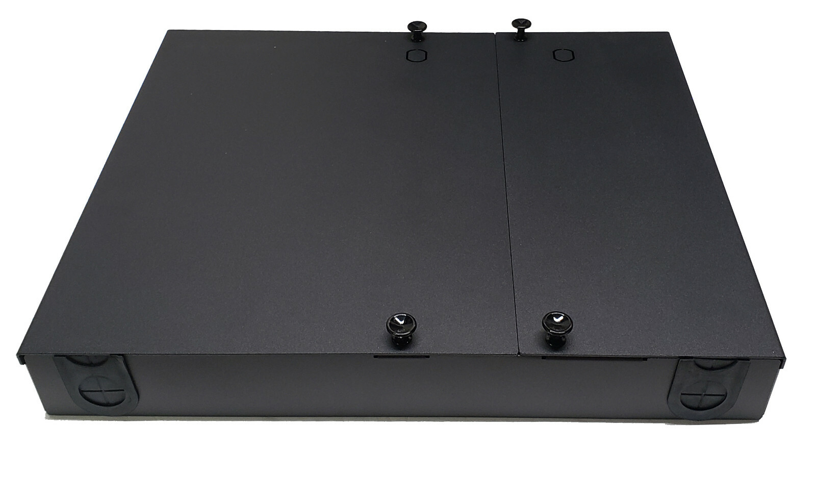 24 Fiber Dual Door Wall Mount, 12 LC Duplex Adapter PatchOnly 62.5/125 Multimode