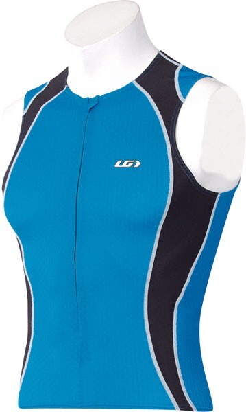 NEW Louis Garneau Men's Shark Power Sleeveless Triathlon Blue Black Medium