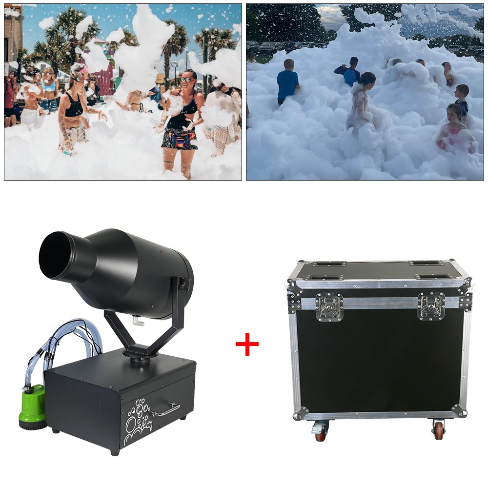 2000w Shaking Head Jet Foam Cannon Machine with Pump Tank Effects Machine