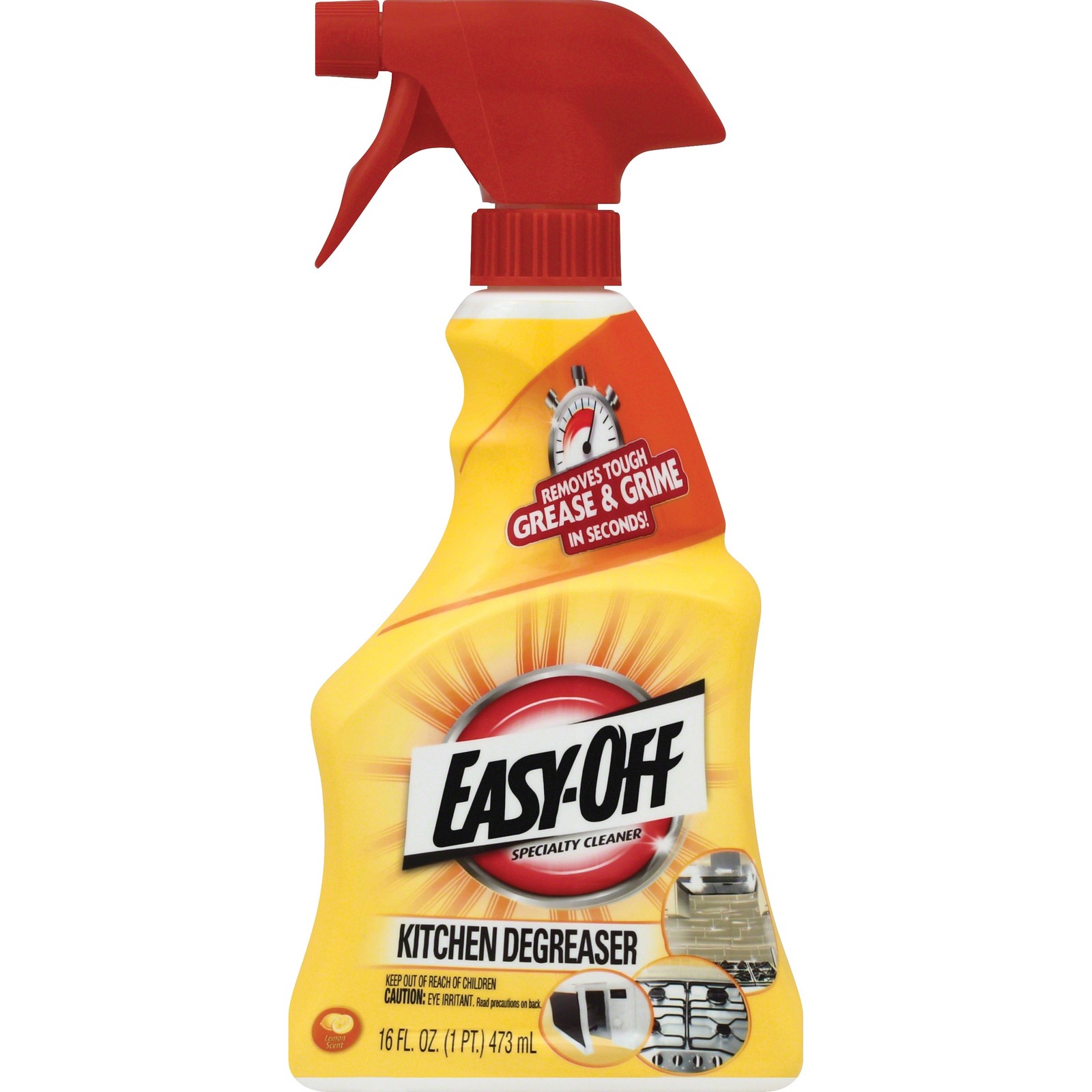 Easy-Off 97024 Kitchen Degreaser Lemon Scent 16 Oz Spray