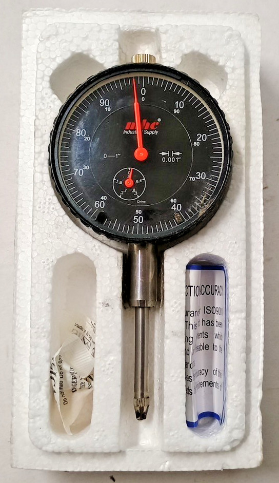 Dial Drop Indicator 1.0000 Max 0-100 Dial Reading MSC 6605-4080 W/Lug