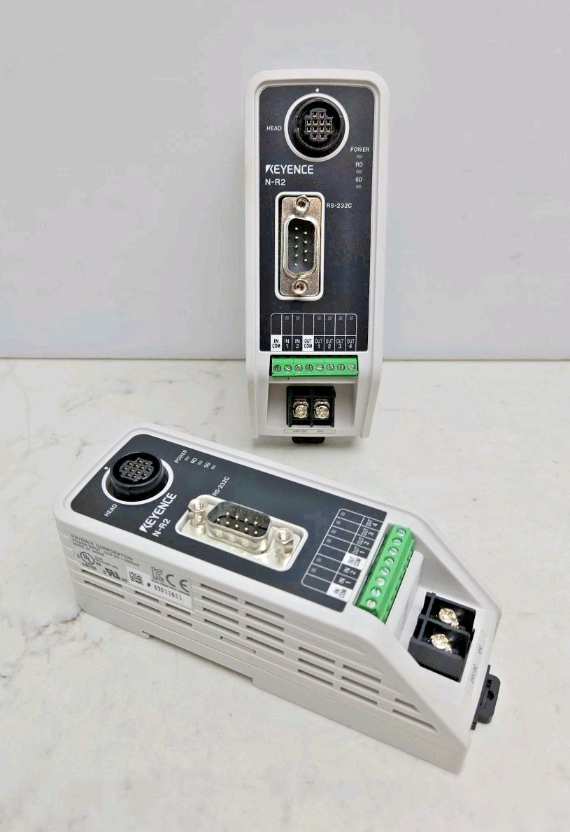 2 Pack Keyence N-R2 Dedicated Communication Unit RS-232C 24 Vdc