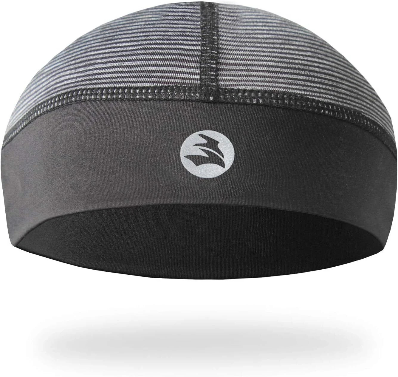 Low-Profile Cooling Helmet/hard hat Liner, Stretch Working cap, Black Strips