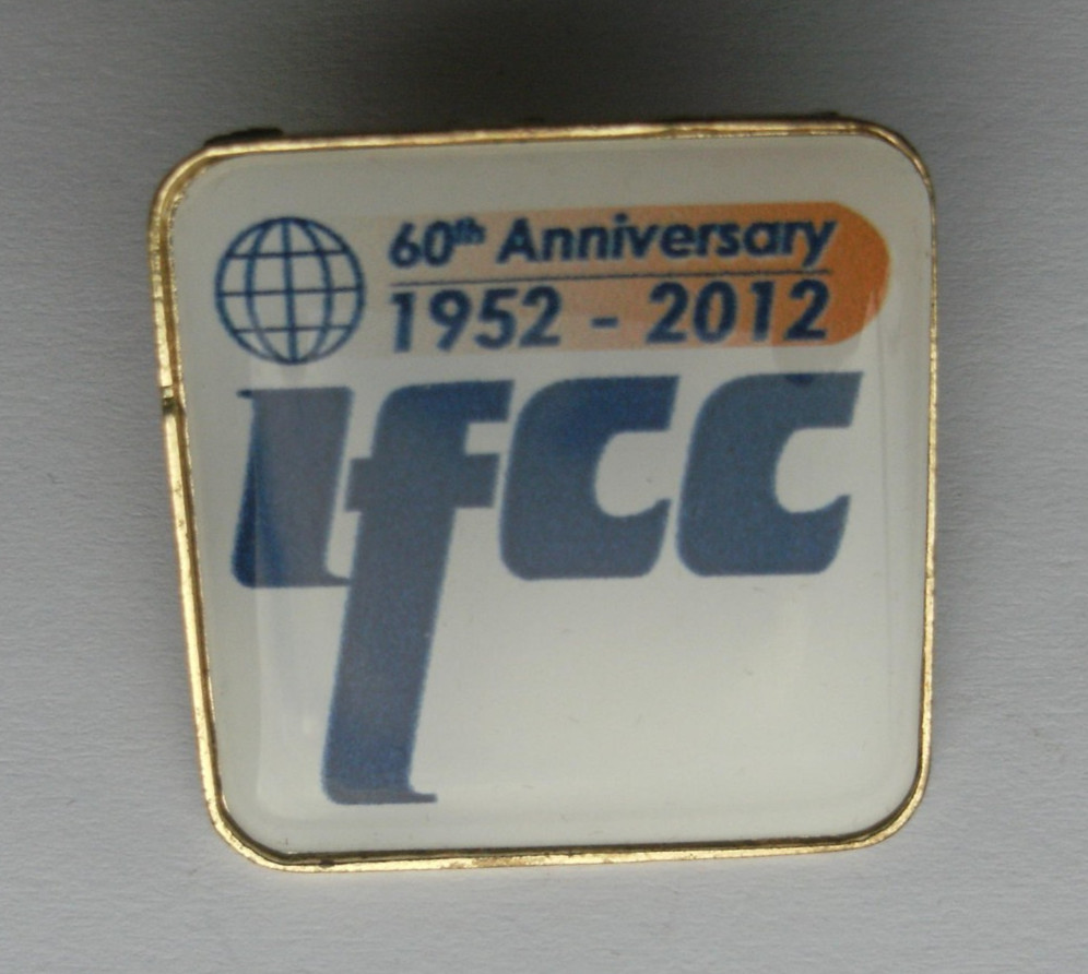 Trade Union Pin Badge - IFCC 2012 60th Anniversary (Shop Ref A3.2)
