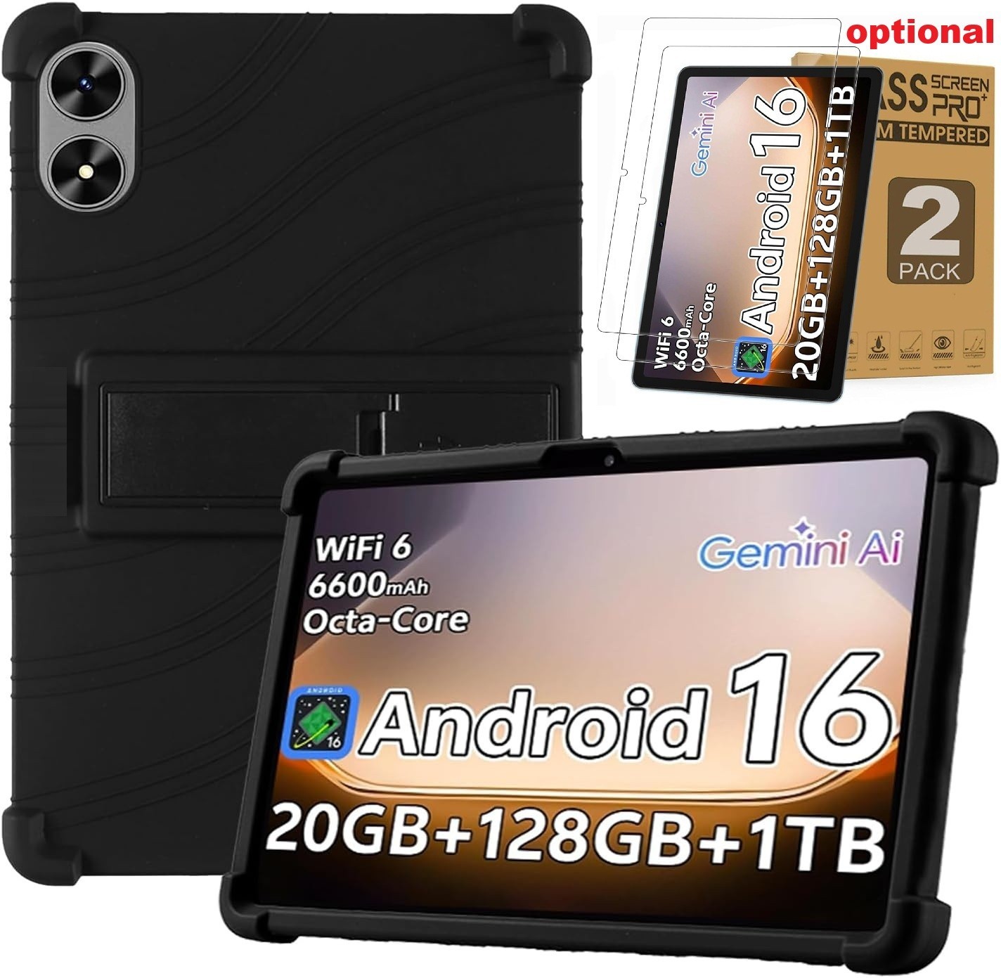Case for Model Name Tab P10 Android 16 / 15 Tablet 10.1" Shockproof Rubber Cover