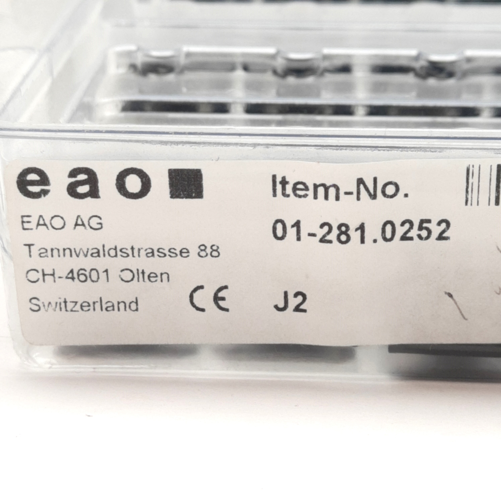 EAO 01-281.0252 Pushbutton Switch, Maintained, Square, DPST NO/NC, 250VAC 5A