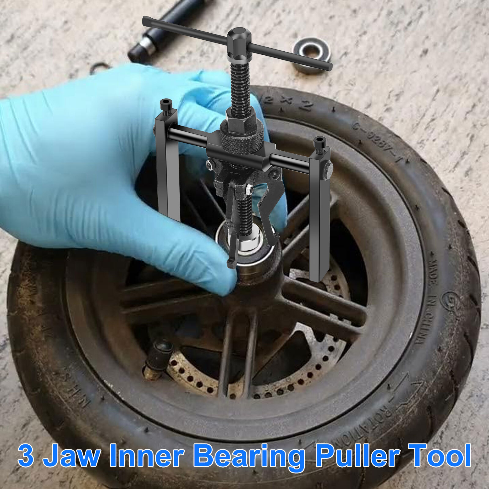 3 Jaw Inner Bearing Puller Bushing Gear Extractor Wheel Bearing Puller for Car