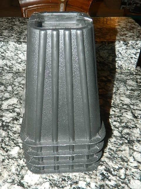 NEW set of 4 furniture Bed Risers 8" height 4" width at top