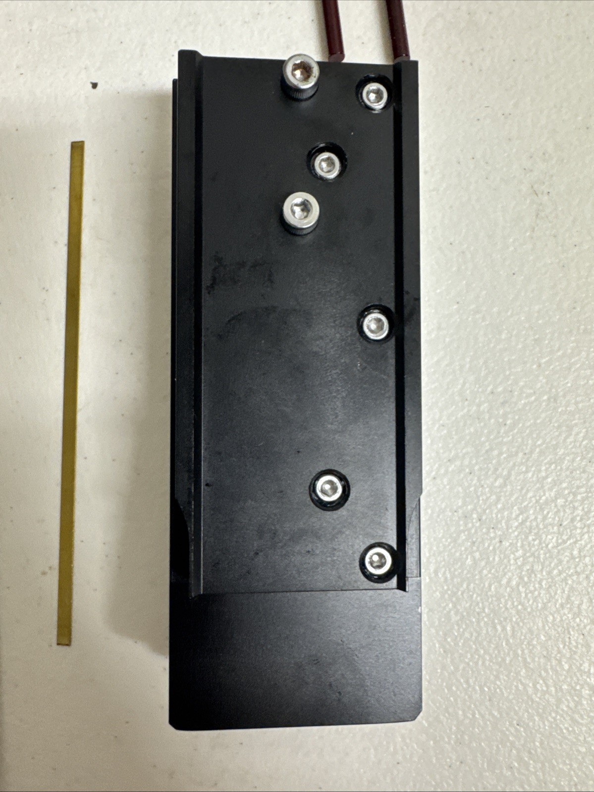 Olympus Microscope BH2 Sliding Focus Block Assembly & Name Plate