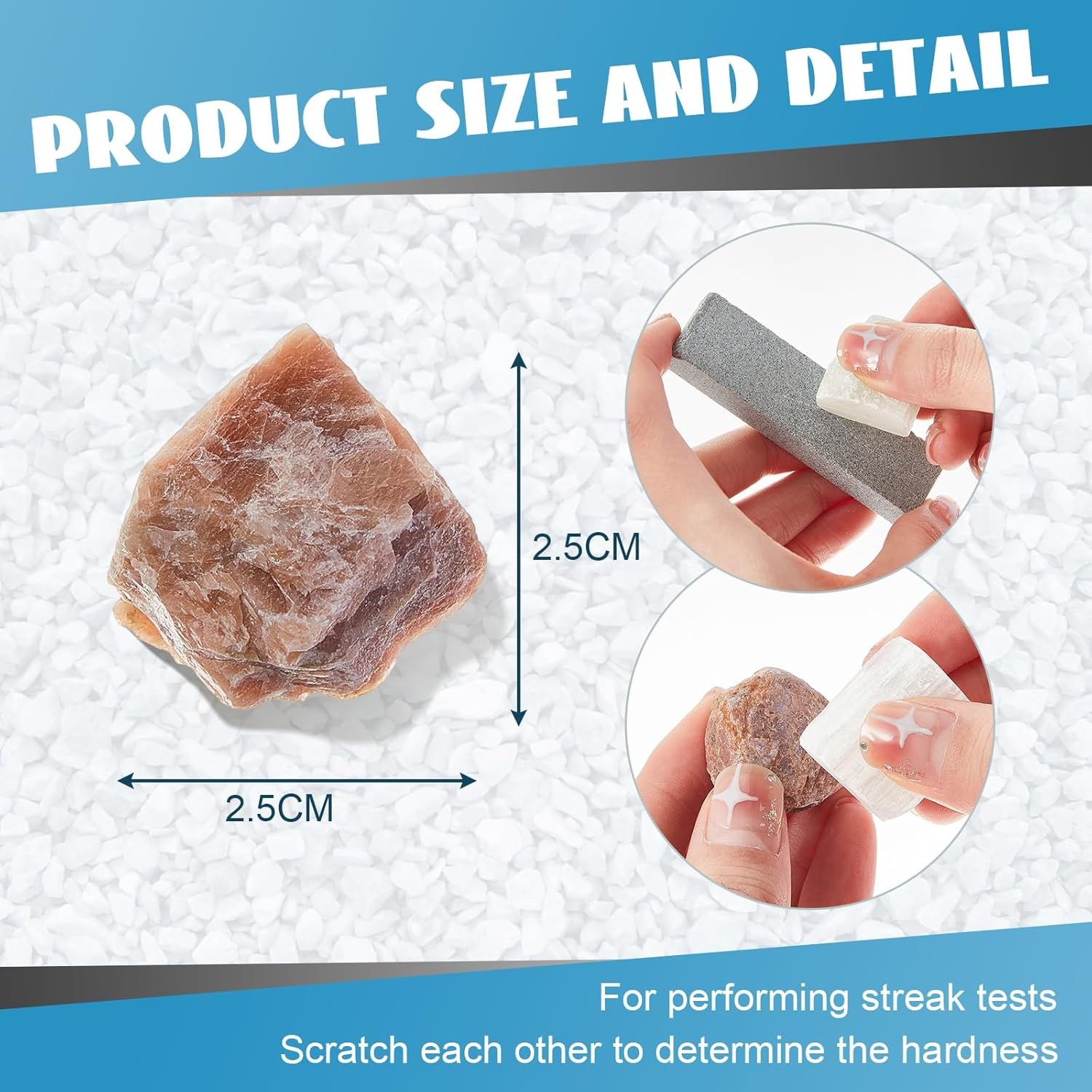 Landical Moh's Hardness Test Kit 11 Piece Mineral Include 9...