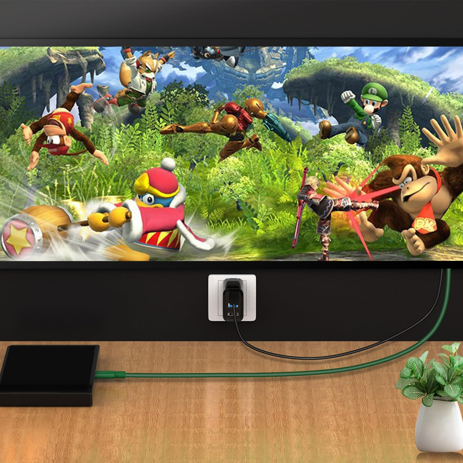 Switch Dock Mini Portable, 1.8M/ 6FT Switch TV Dock, Switch Docking Station