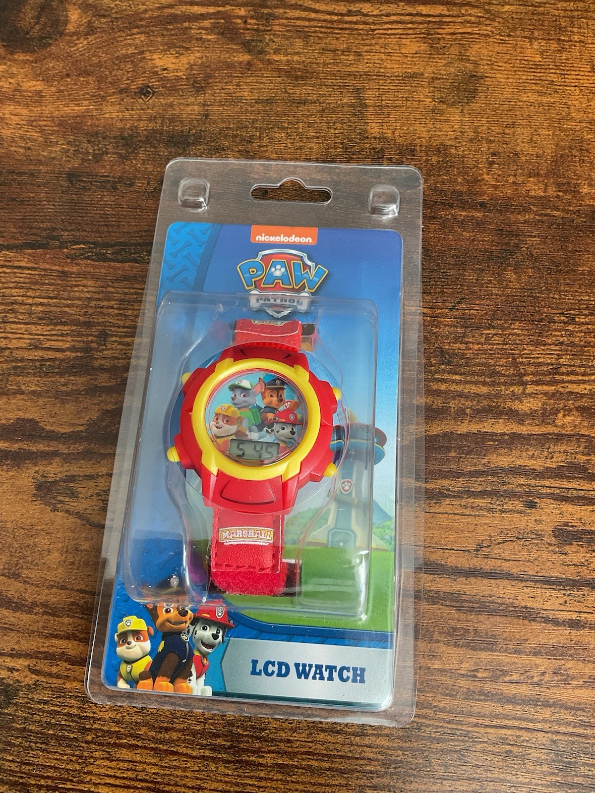 PAW PATROL Chase Marshall Rocky Digital LCD Watch Kids Boys Youth Red Yellow