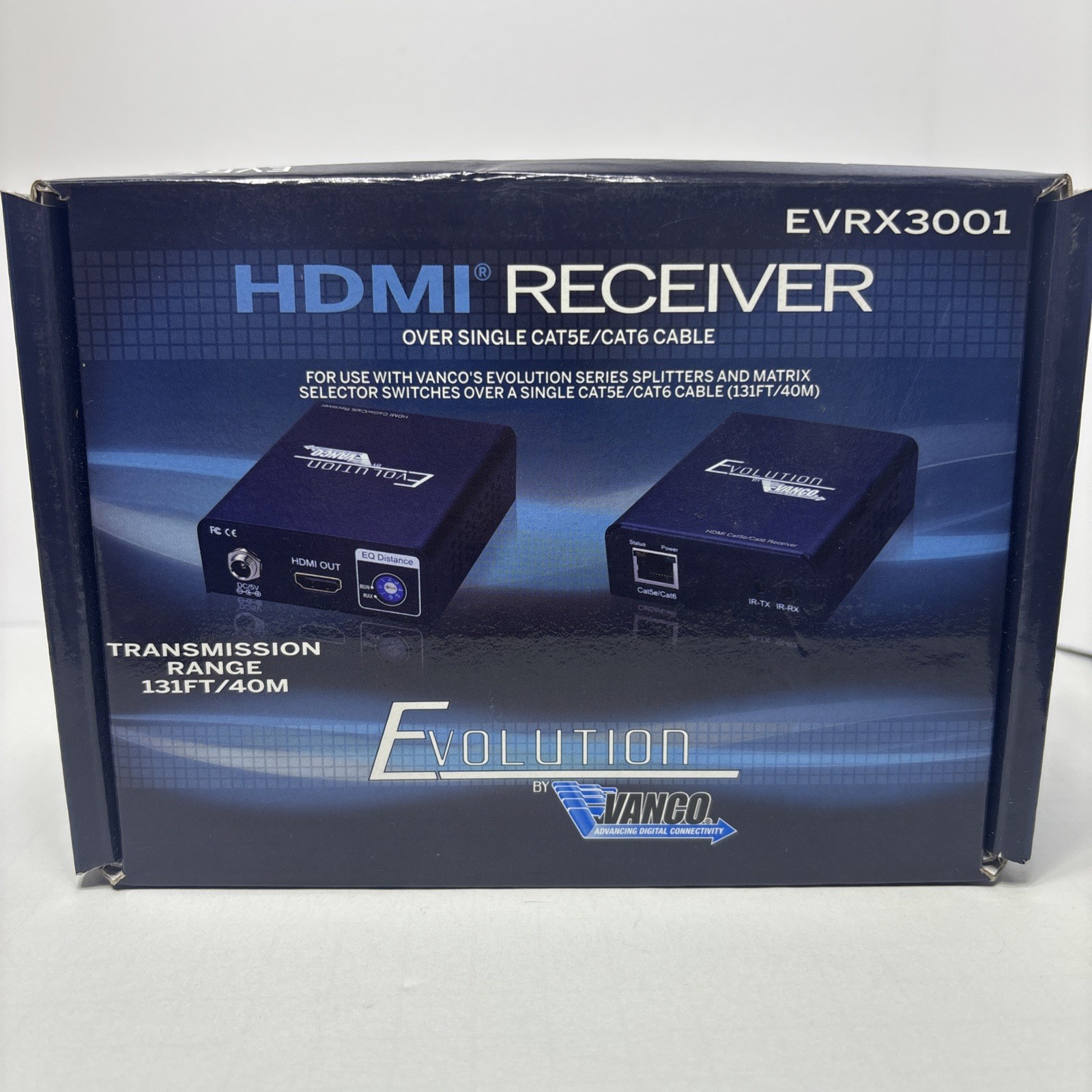 Vanco Evolution HDMI Receiver Over Single Cat5E/CAT6 Cable (EVRX3001) Brand New