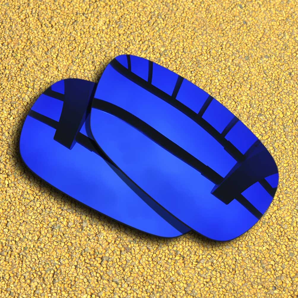 Polarized Lenses Replacement for-Oakley Square Wire 2.0 - Deep Blue Mirror