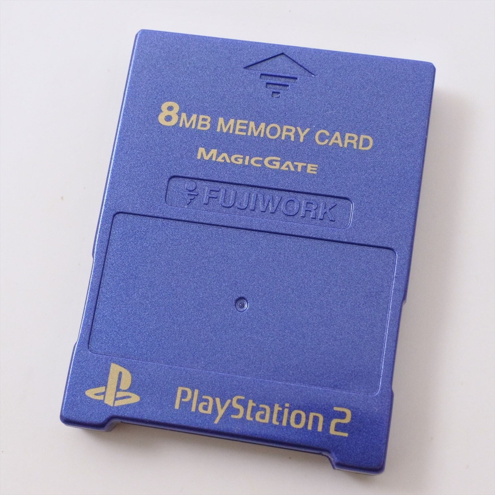 PS2 Memory Card 8MB Fujiwork BLUE Memory King 2 Playstation 2 Made in Japan 1543