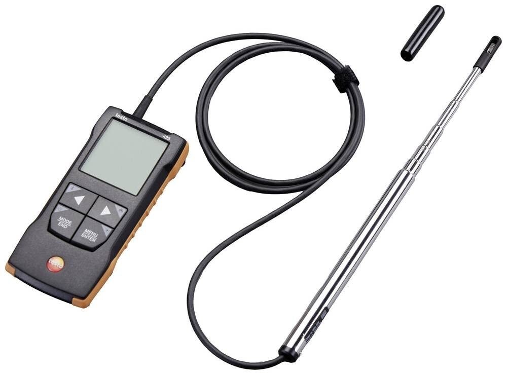 Testo 425 Anemometer with Telescopic Probe – Hot Wire Anemometer Handheld 2023