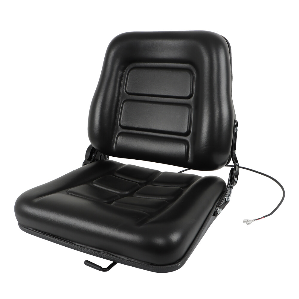 Fold Down Tractor Forklift Seat Excavator with Adjustable Angle Back Universal