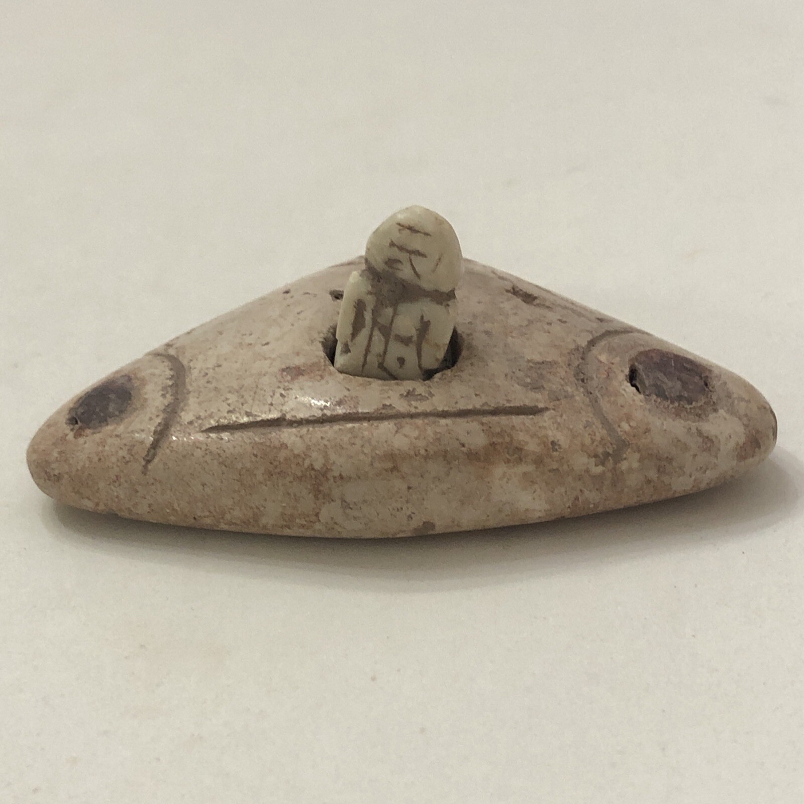 Ancient Extraterrestrial Alien Spaceship w/ Astronaut Figurine