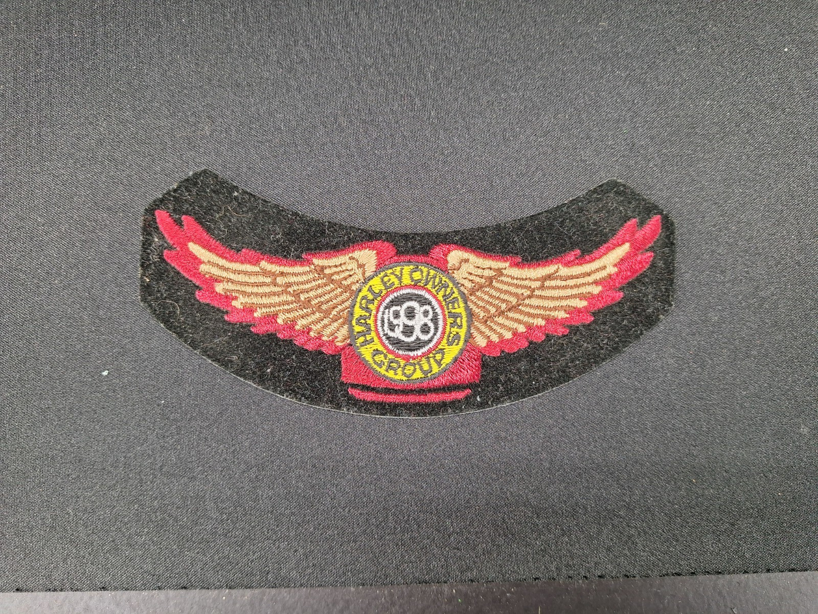 Vintage 1998 Harley davidson owners Group jacket / sleeve patch