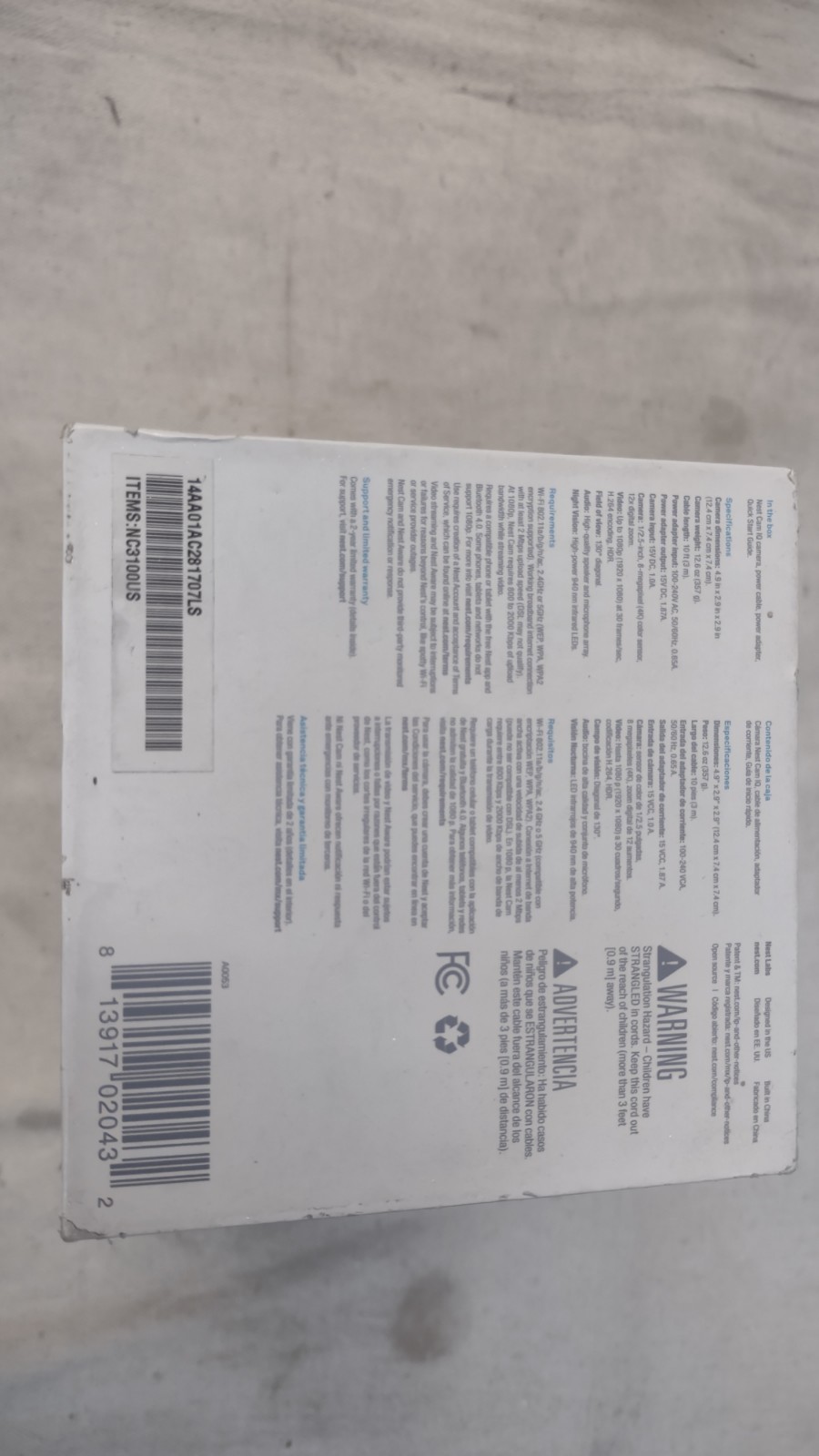 Nest Cam IQ Indoor