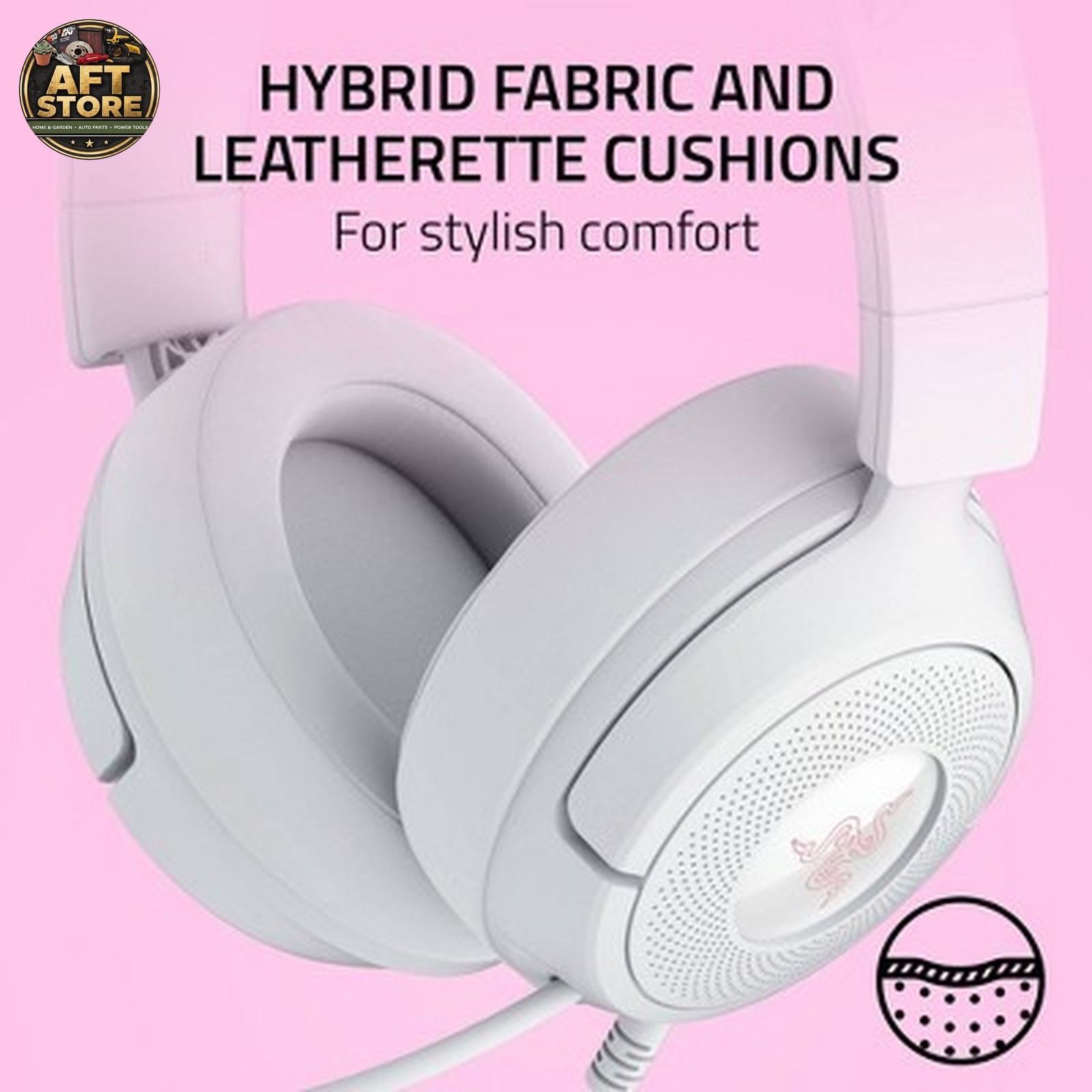Razer Kraken Kitty V3 X Wired Gaming Headset - White