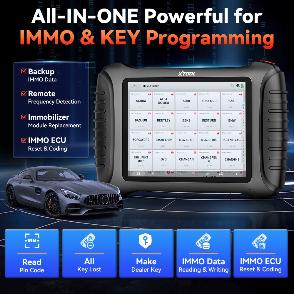 2025 XTOOL X100 PAD3 SE V2.0 Key Programming Coding Tool Scanner 38+ Service FCA