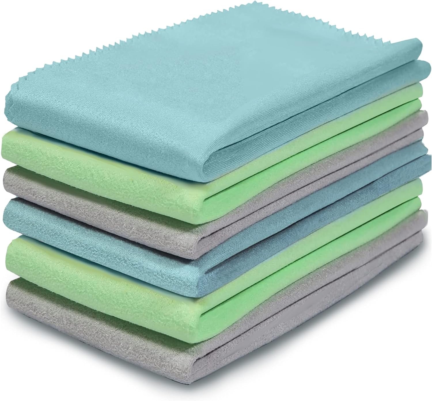 6 Pack Guitar Cloths, 12"x12" Microfiber Flute Cleaning Cloth for Musical Instru