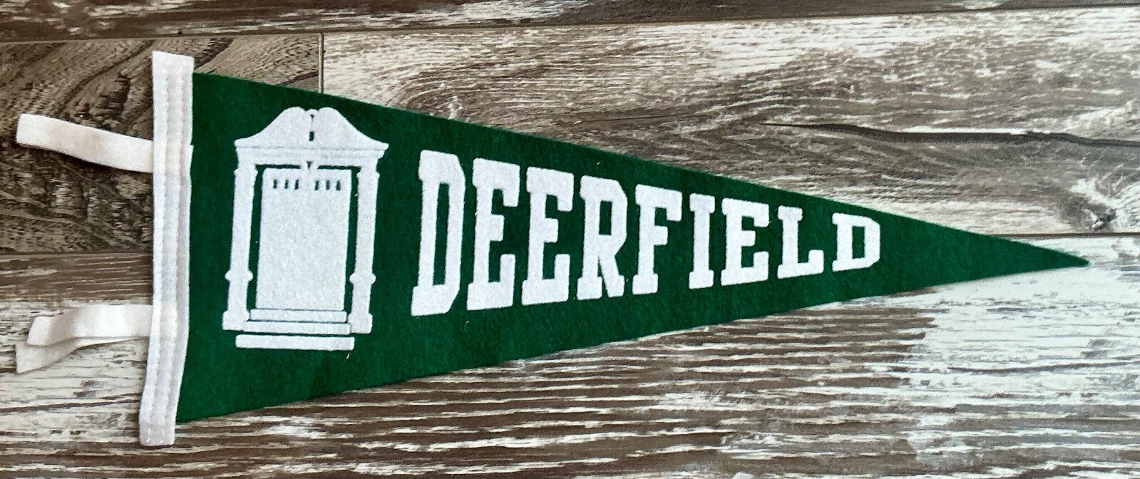Deerfield Academy Big Green Wool Pennant