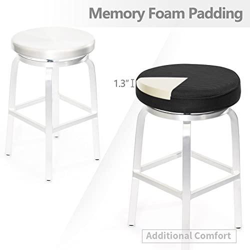 Shinnwa Bar Stool Cushions,Memory Foam Bar Stool Covers Round Cushion with