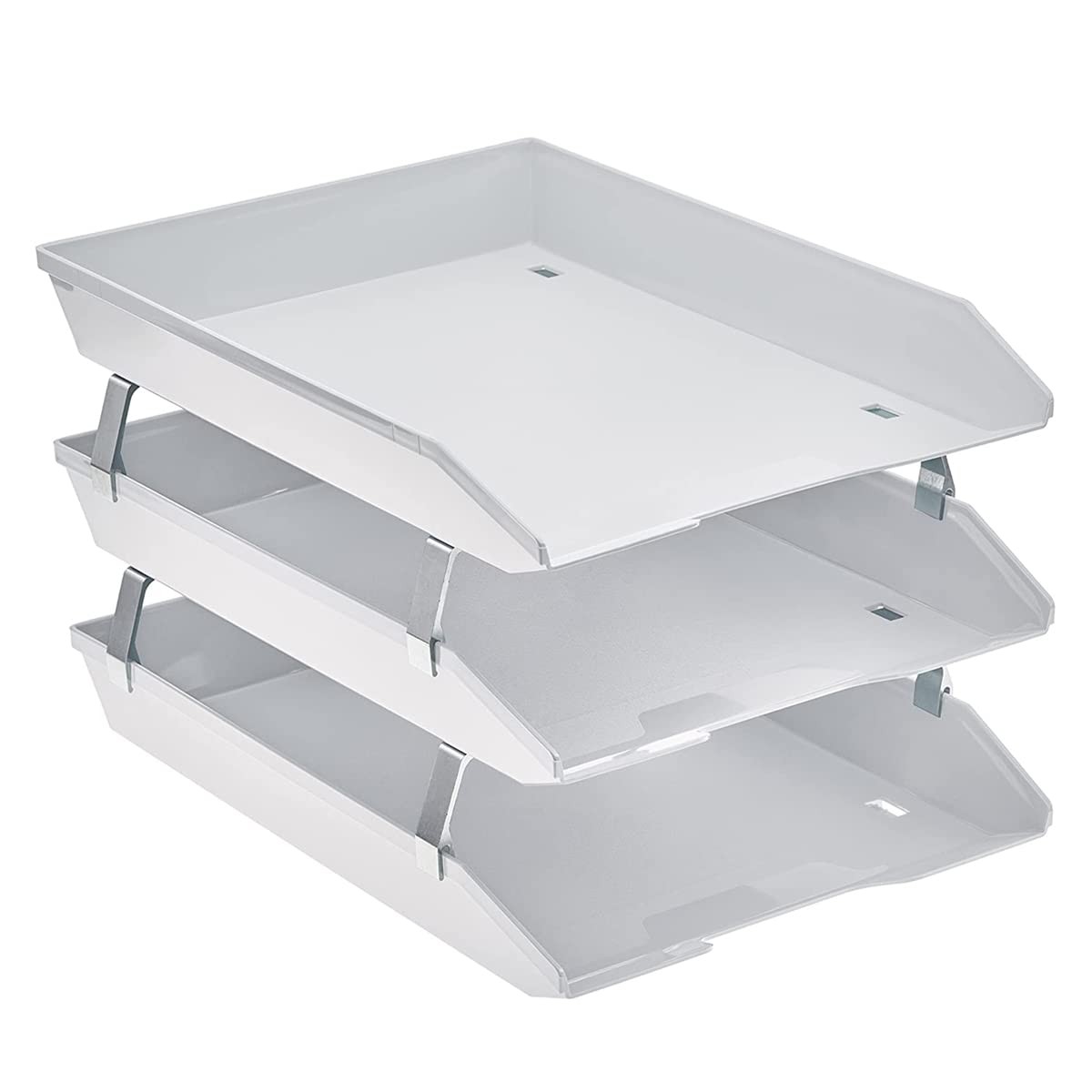 Facility 3 Tier Letter Tray Front Load Letter A4 Desktop File Organizer