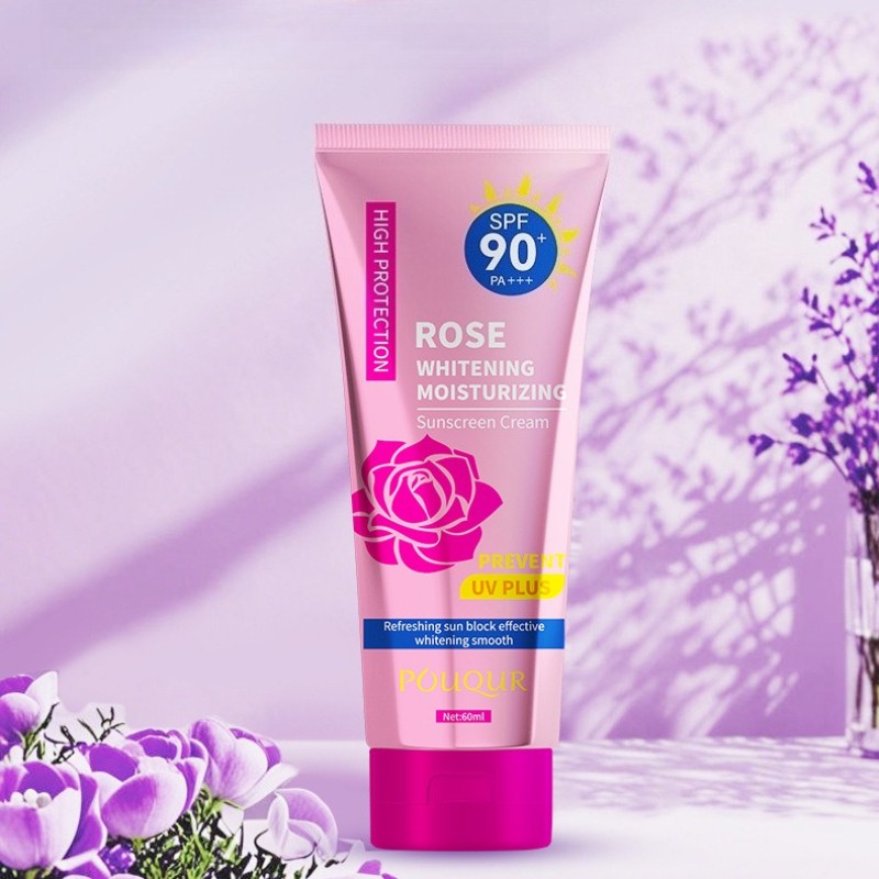 Rose Sunscreen BB Cream SPF Moisturizing Concealer Repair Isolation Makeup
