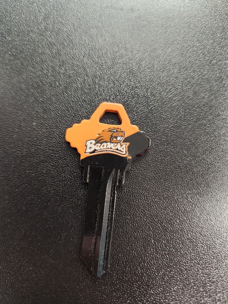 COLLEGE OREGON BEAVERS SCHLAGE SC1 KEYBLANK - READ DETAILS BELOW