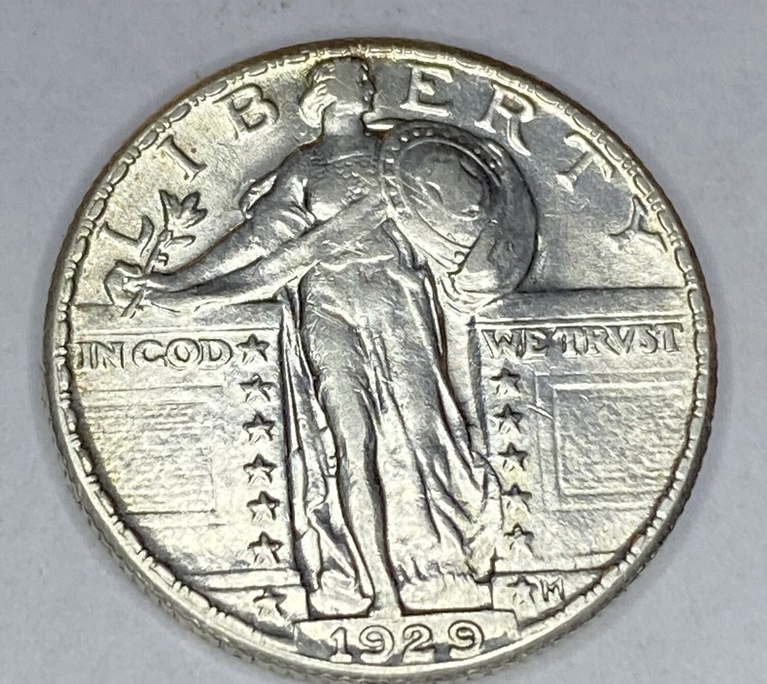 1929 Standing Liberty Quarter looks to be au you grade