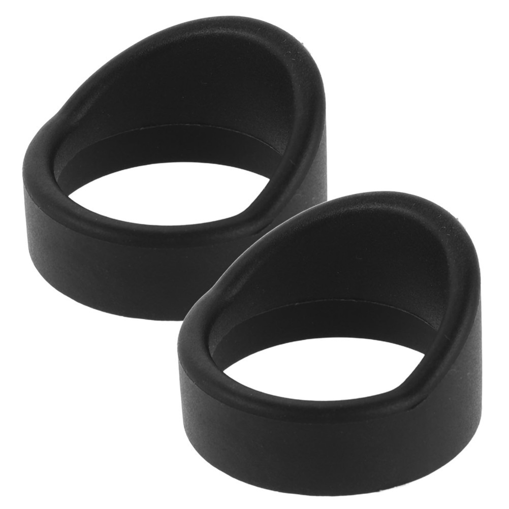 2Pcs Black Rubber Eyepiece Covers for Microscope with Light Blocking Feature