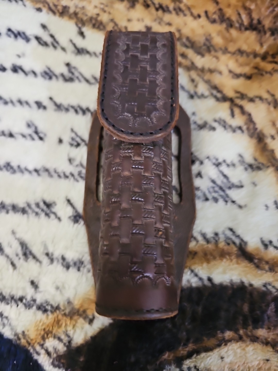 AS Nelson Vintage Leather Baton Holder  Labeled 24 41