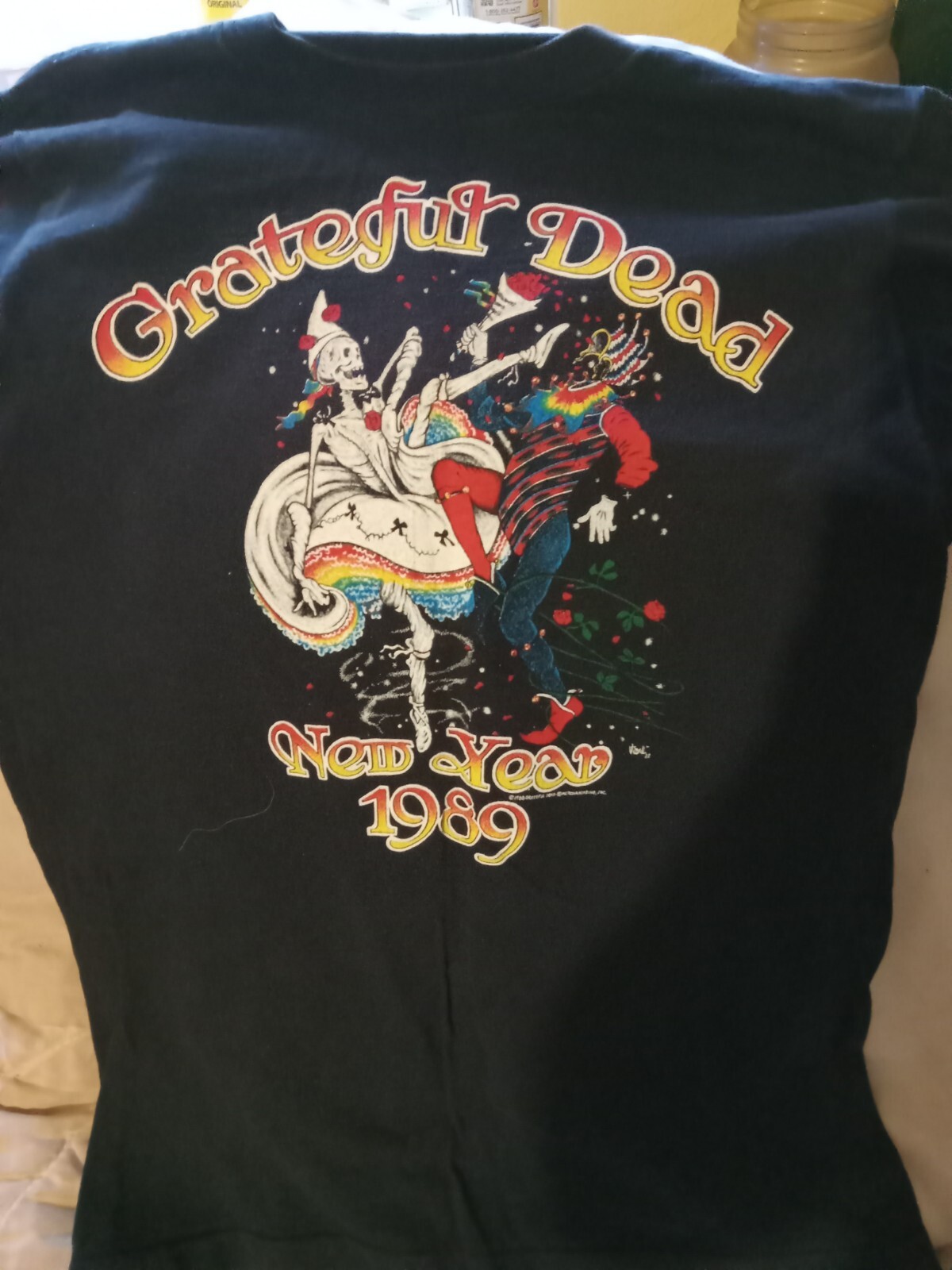 grateful dead t-shirt 1989 new years eve med.