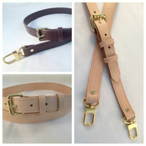5/8" High Quality Vachetta Leather Replacement Strap fits Louis Vuitton Monogram