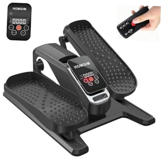 Under Desk Elliptical Machine - Quiet Motorized Leg Exerciser with Smart White